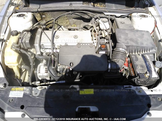 1G2NF52T21M665733 - 2001 PONTIAC GRAND AM SE1 GRAY photo 10