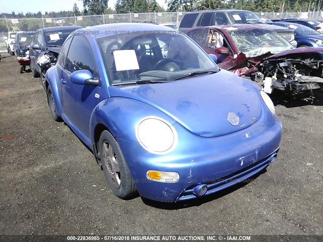 3VWDC21C11M411769 - 2001 VOLKSWAGEN NEW BEETLE GLX 蓝色 照片 1