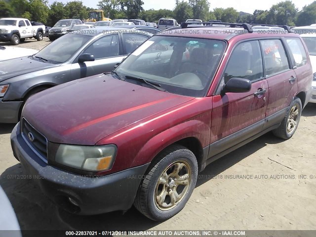 JF1SG63663G760653 - 2003 SUBARU FORESTER 2.5X RED photo 2