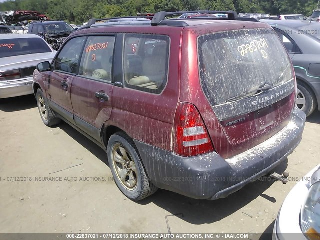 JF1SG63663G760653 - 2003 SUBARU FORESTER 2.5X RED photo 3
