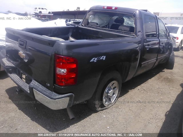 3GCPKREAXBG265537 - 2011 CHEVROLET SILVERADO K1500 LS GRAY photo 4