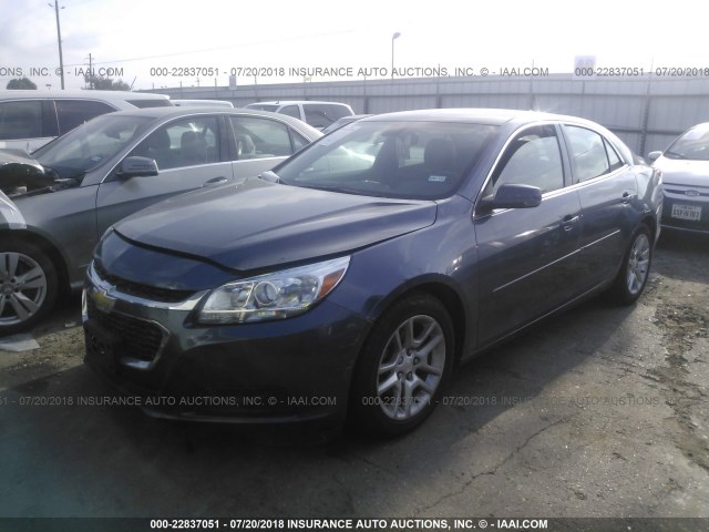 1G11C5SL0FF309935 - 2015 CHEVROLET MALIBU 1LT 蓝色 照片 2