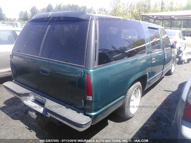 3GNEC16R1VG151139 - 1997 CHEVROLET SUBURBAN C1500 GREEN photo 4