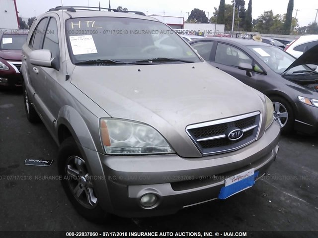 KNDJD733365608629 - 2006 KIA SORENTO EX/LX Champagne photo 1