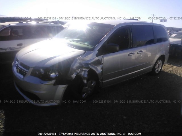 2D4RN4DG5BR686684 - 2011 DODGE GRAND CARAVAN EXPRESS SILVER photo 2