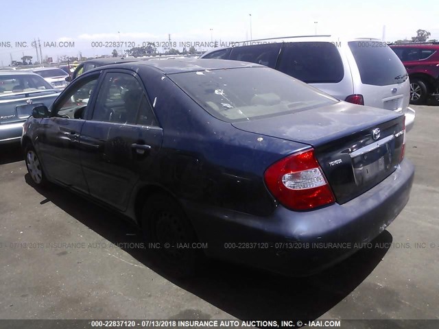 4T1BE32K13U182844 - 2003 TOYOTA CAMRY LE/XLE/SE Tünd mavi foto 3