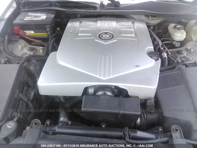 1G6DM577340147265 - 2004 CADILLAC CTS SILVER photo 10