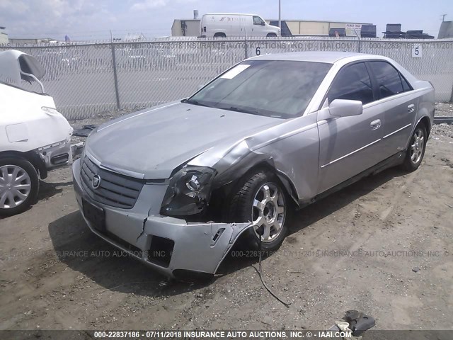 1G6DM577340147265 - 2004 CADILLAC CTS SILVER photo 2