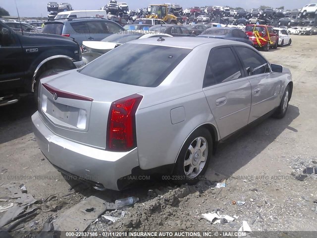 1G6DM577340147265 - 2004 CADILLAC CTS SILVER photo 4