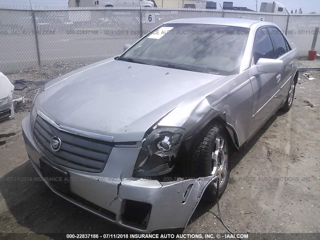 1G6DM577340147265 - 2004 CADILLAC CTS SILVER photo 6