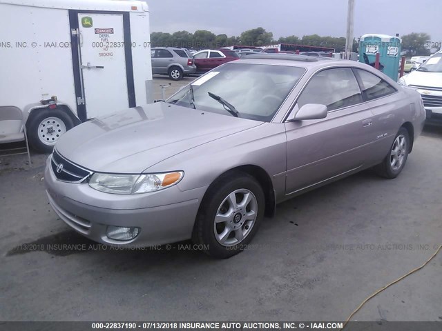2T1CF22P9XC220836 - 1999 TOYOTA CAMRY SOLARA SE/SLE თაფლისფერი ფოტო 2