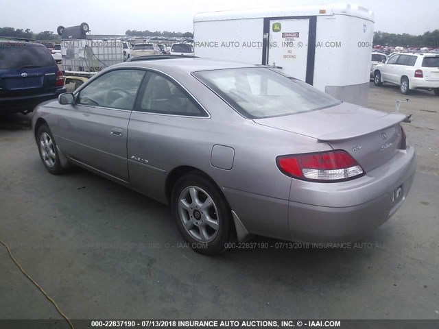 2T1CF22P9XC220836 - 1999 TOYOTA CAMRY SOLARA SE/SLE თაფლისფერი ფოტო 3