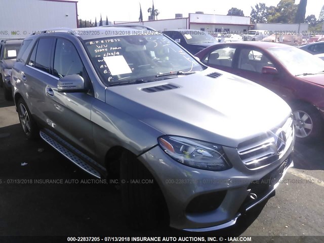 4JGDA5JB6GA662158 - 2016 MERCEDES-BENZ GLE 350 GRAY photo 1