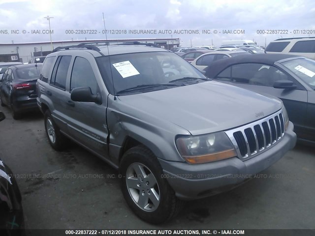 1J4GW48S1YC289517 - 2000 JEEP GRAND CHEROKEE LAREDO GRAY photo 1