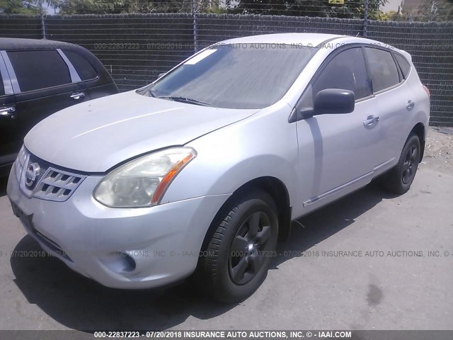 JN8AS5MT5BW565803 - 2011 NISSAN ROGUE S/SV/KROM SILVER photo 2