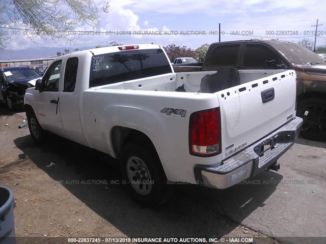 1GTSKTEA2AZ245921 - 2010 GMC SIERRA K1500 WHITE photo 3