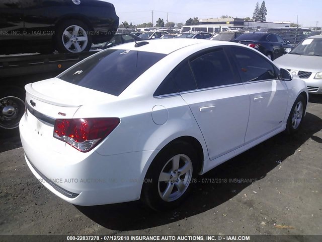 1G1PC5SB2F7196534 - 2015 CHEVROLET CRUZE LT WHITE photo 4