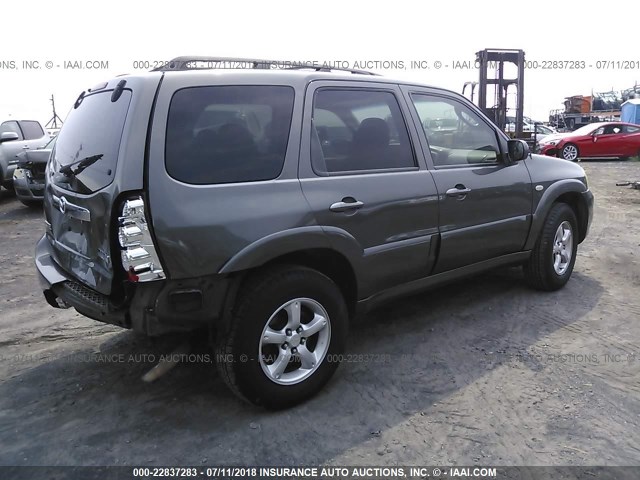 4F2CZ94196KM31380 - 2006 MAZDA TRIBUTE S GRAY photo 4