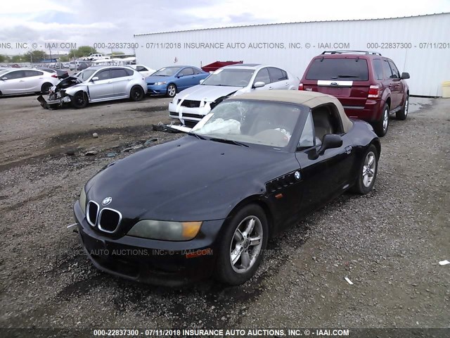 4USCH9331XLF82907 - 1999 BMW Z3 2.3 BLACK photo 2