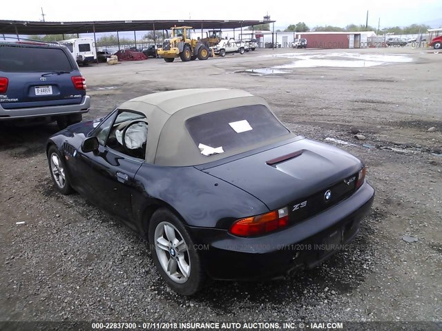 4USCH9331XLF82907 - 1999 BMW Z3 2.3 BLACK photo 3