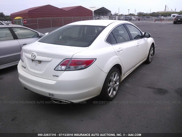 1YVHP82BX95M31001 - 2009 MAZDA 6 S WHITE photo 4