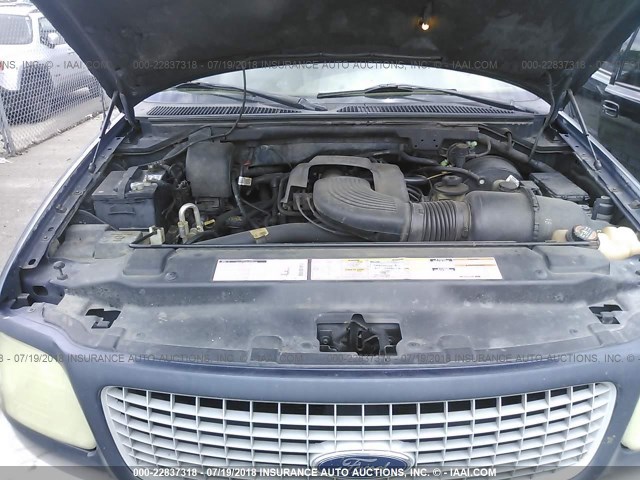 1FMRU17L5XLA77937 - 1999 FORD EXPEDITION BLUE photo 10