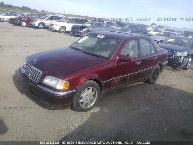 WDBHA24G2XA662622 - 1999 MERCEDES-BENZ C 230 MAROON photo 2