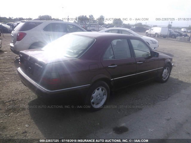 WDBHA24G2XA662622 - 1999 MERCEDES-BENZ C 230 MAROON photo 4