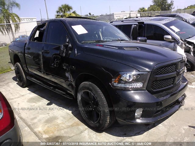 1C6RR7MTXHS812598 - 2017 RAM 1500 SPORT BLACK photo 1