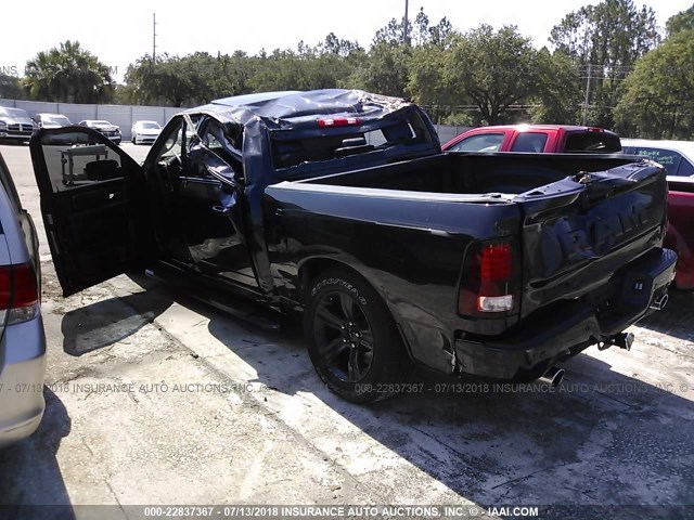 1C6RR7MTXHS812598 - 2017 RAM 1500 SPORT BLACK photo 3