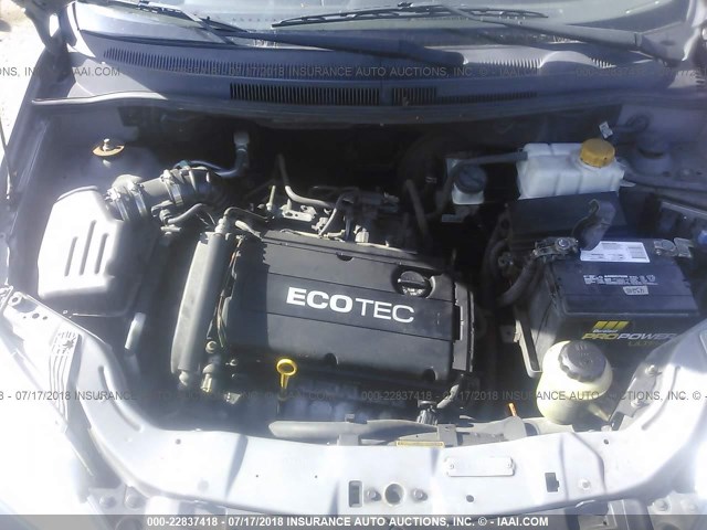 KL1TD66E49B323001 - 2009 CHEVROLET AVEO LS/LT 灰色 照片 10