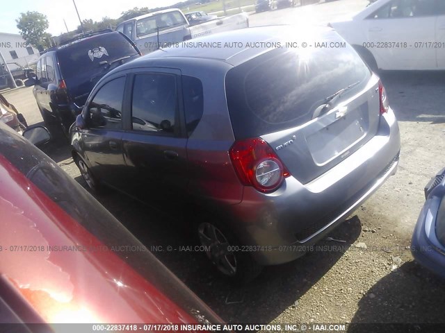 KL1TD66E49B323001 - 2009 CHEVROLET AVEO LS/LT 灰色 照片 3