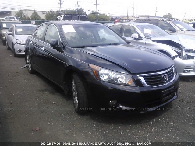 1HGCP36868A022115 - 2008 HONDA ACCORD EXL BLACK photo 1