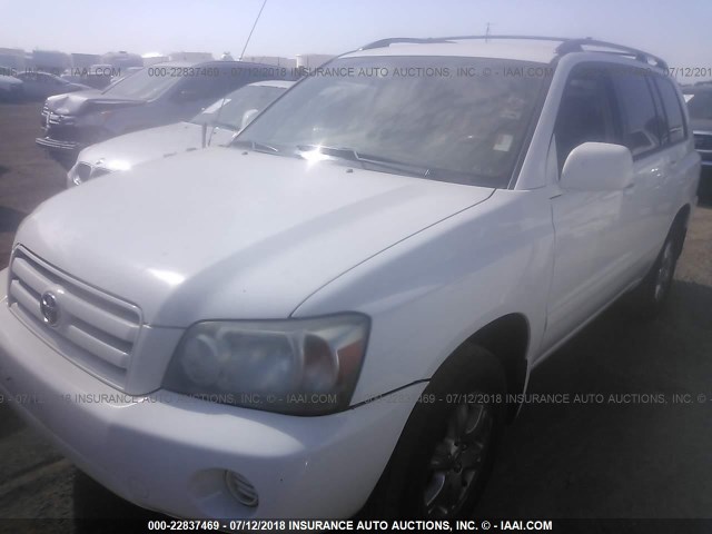 JTEEP21A860150785 - 2006 TOYOTA HIGHLANDER LIMITED WHITE photo 2