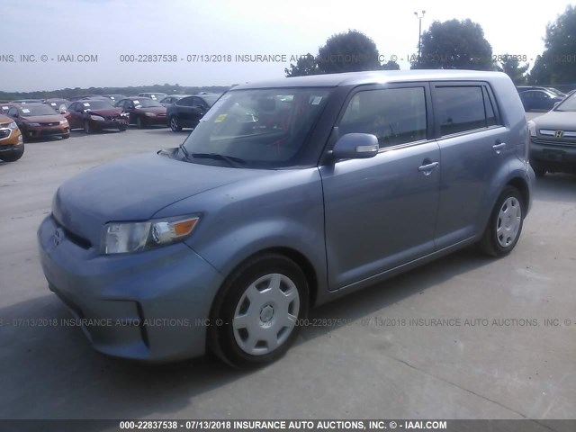 JTLZE4FE2CJ019543 - 2012 TOYOTA SCION XB Hellblau Foto 2