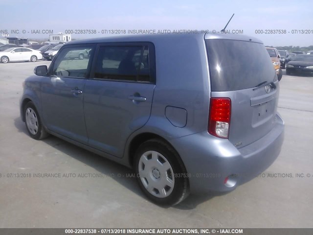 JTLZE4FE2CJ019543 - 2012 TOYOTA SCION XB Hellblau Foto 3