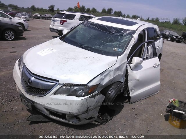 5J8TB3H53DL015994 - 2013 ACURA RDX TECHNOLOGY WHITE photo 2