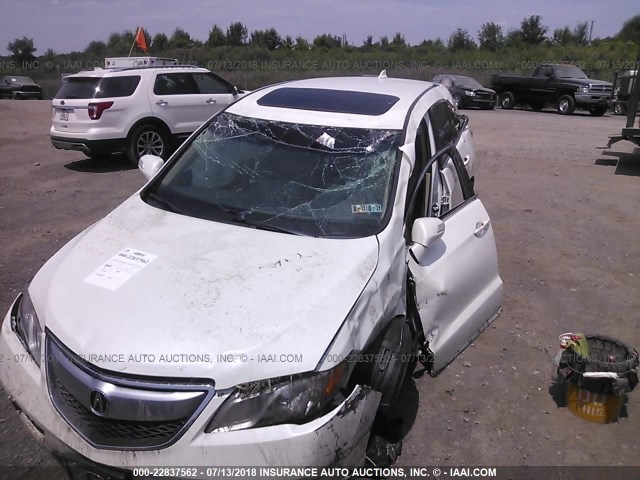 5J8TB3H53DL015994 - 2013 ACURA RDX TECHNOLOGY WHITE photo 6