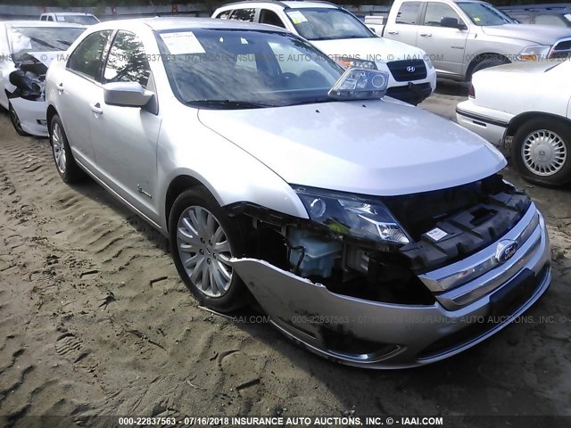 3FADP0L30CR296893 - 2012 FORD FUSION HYBRID SILVER photo 1