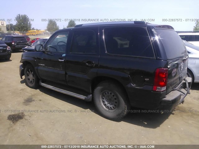 1GYEK63N92R228582 - 2002 CADILLAC ESCALADE LUXURY შავი ფოტო 3