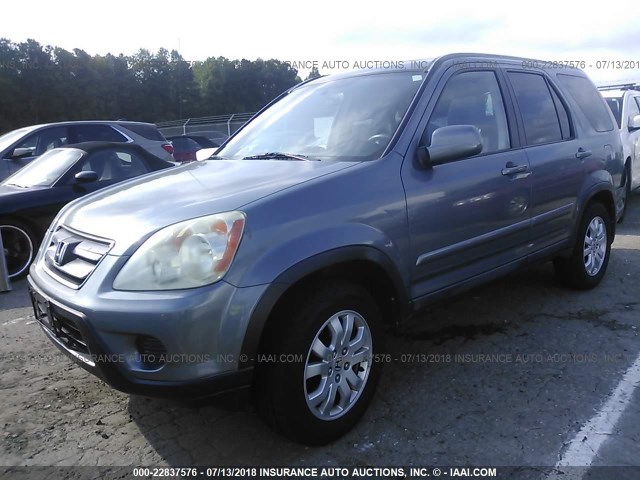 SHSRD78935U300267 - 2005 HONDA CR-V SE/EX GRAY photo 2