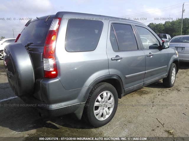 SHSRD78935U300267 - 2005 HONDA CR-V SE/EX GRAY photo 4