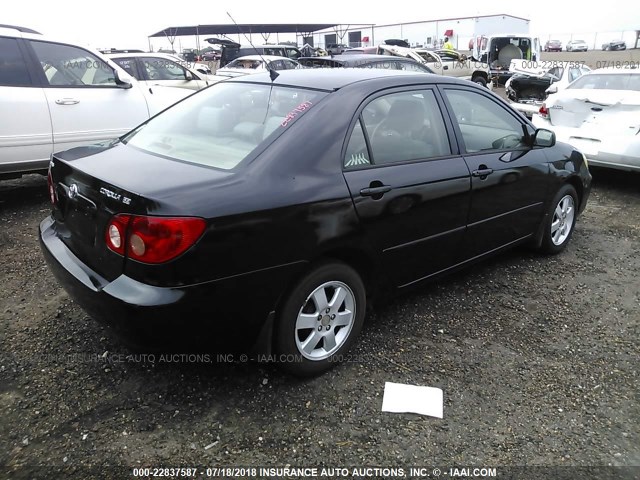 JTDBR32EX60085995 - 2006 TOYOTA COROLLA CE/LE BLACK photo 4