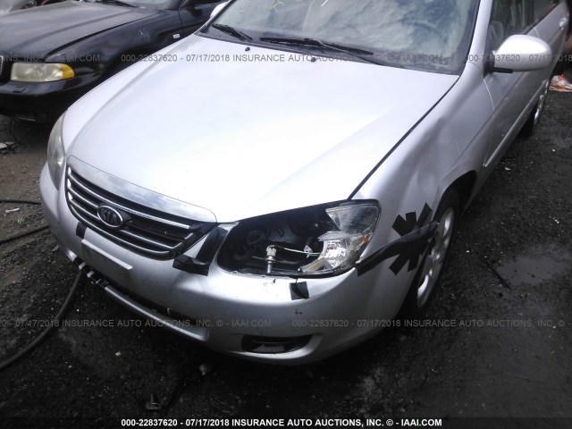 KNAFE221795652382 - 2009 KIA SPECTRA EX/LX/SX SILVER photo 6