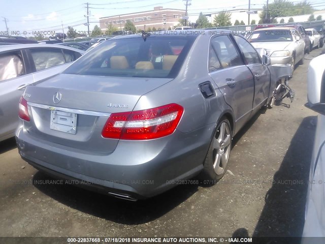WDDHF8HB3AA058613 - 2010 MERCEDES-BENZ E 350 4MATIC 银色 照片 4