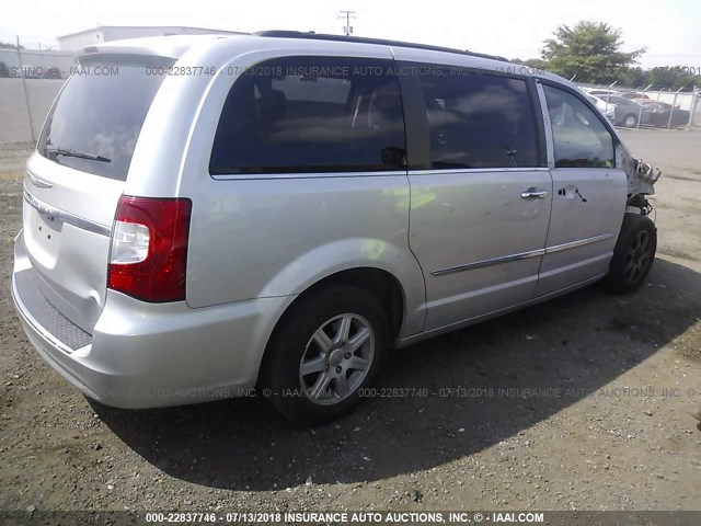 2A4RR8DG0BR609255 - 2011 CHRYSLER TOWN & COUNTRY TOURING L SILVER photo 4