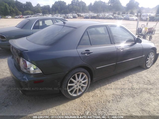 JTHBD192130080340 - 2003 LEXUS IS 300 GRAY photo 4