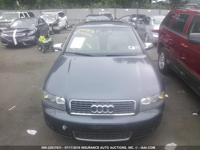 WAUPL68E05A015122 - 2005 AUDI S4 GRAY photo 6