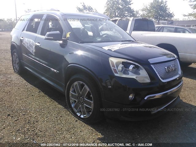 1GKKRTED5BJ208274 - 2011 GMC ACADIA DENALI GRAY photo 1