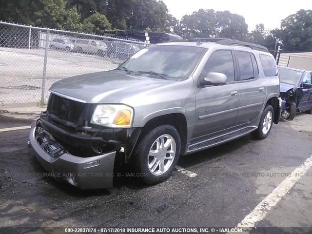 1GKET66M966154470 - 2006 GMC ENVOY DENALI XL GRAY photo 2